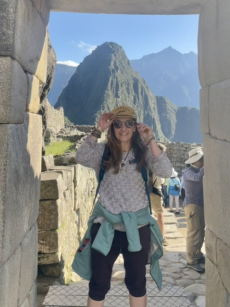 Amber L. Gray in front of Manchu Picchu